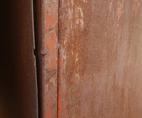 worn out damaged rusted metal surface