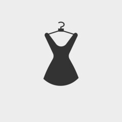 Dress vector icon illustration sign 