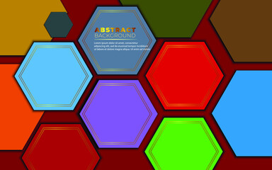 Luxury paper cut background. Abstract decoration, golden pattern, halftone gradients, 3d Vector illustration. Dark blue background