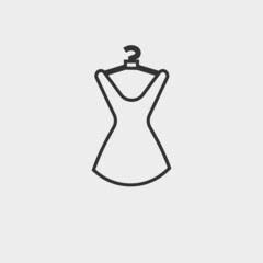 Dress vector icon illustration sign 