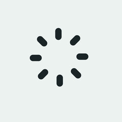 Loading vector icon solid grey