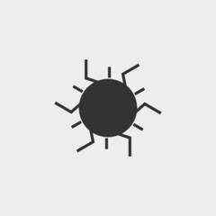 Sun vector icon illustration sign 