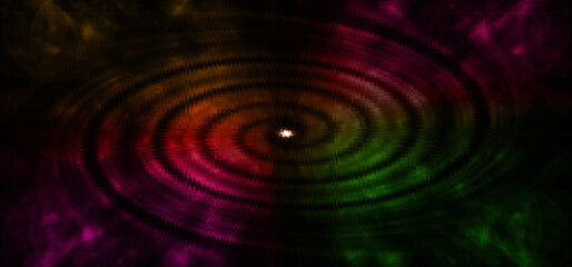 Abstract psychedelic burst background image.