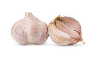 Garlic isolated on white