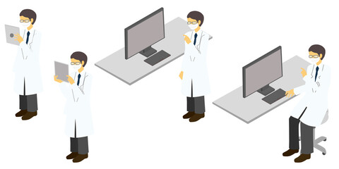 男性医師マスクセット