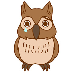 ミミズク悲しい