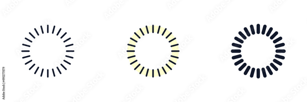 Poster loading icon symbol template for graphic and web design collection logo vector illustration