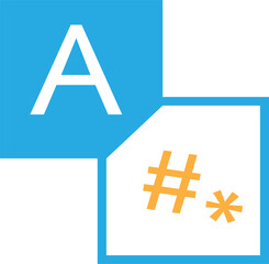 Translation edit icon sign design