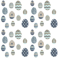 Easter. Set of seamless patterns.