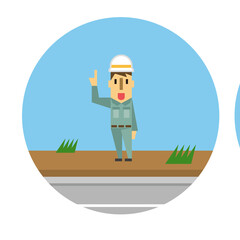 アイコン　角人間