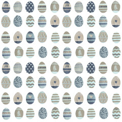 Easter. Set of seamless patterns.
