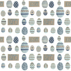 Easter. Set of seamless patterns.