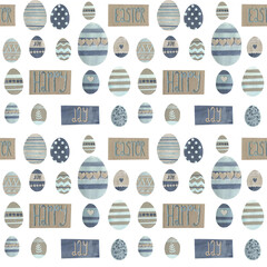 Easter. Set of seamless patterns.