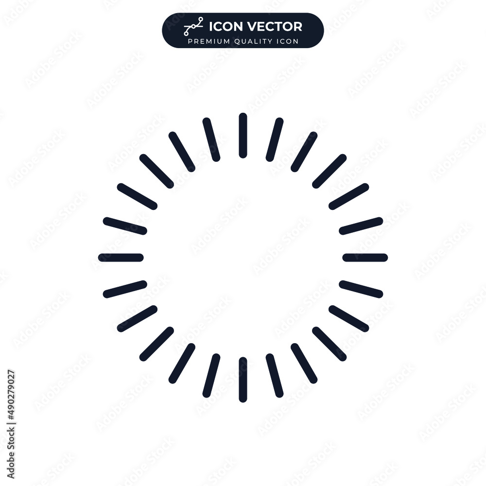 Poster loading icon symbol template for graphic and web design collection logo vector illustration