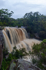 Naklejka premium View of Madden Falls with surrounding trees, Sydney, Australia.