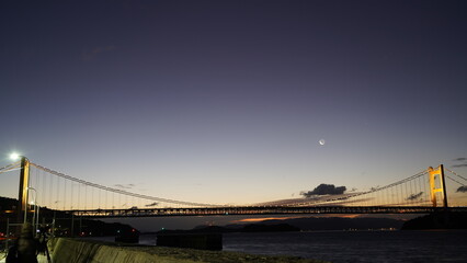 夜明けの瀬戸大橋