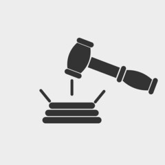 Auction vector icon illustration sign