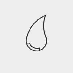 Drop vector icon illustration sign