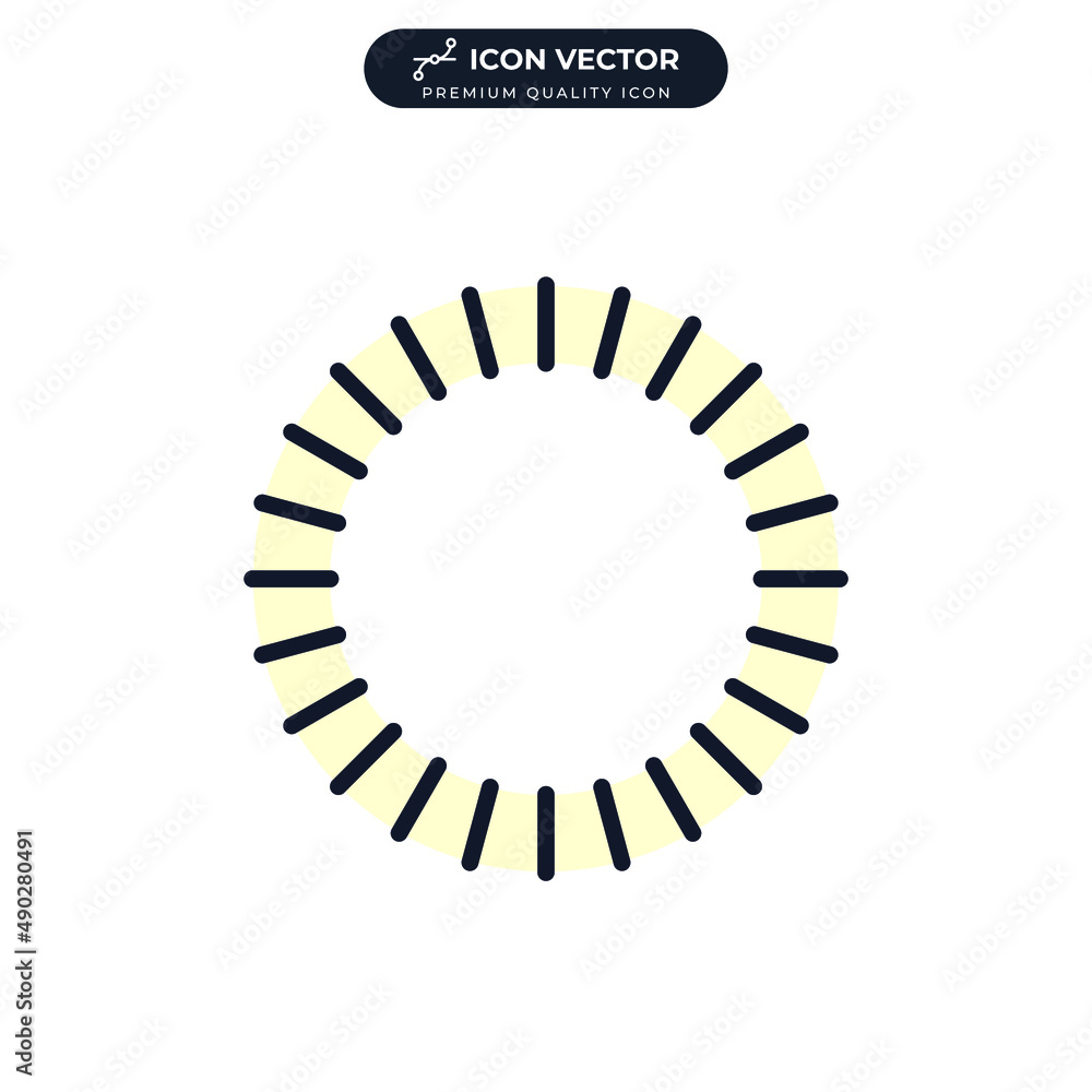 Poster loading icon symbol template for graphic and web design collection logo vector illustration