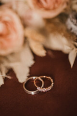 They symbolize our lifelong commitment to each other. Wedding rings.