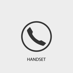 Handset vector icon illustration sign