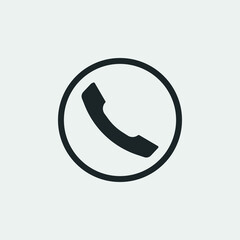 Handset vector icon illustration sign