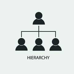 Hierarchy vector icon illustration sign