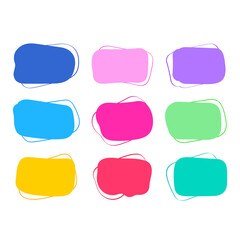 Cartoon bubbles,dialog boxes,comments,text box templates,idea collection,talking speech bubbles,doodle style cartoon balloons,clouds,isolated design elements.