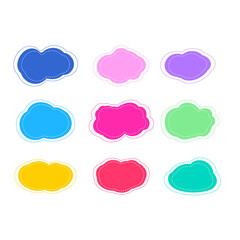 Cartoon bubbles,dialog boxes,comments,text box templates,idea collection,talking speech bubbles,doodle style cartoon balloons,clouds,isolated design elements.