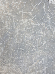 Cracked hard concrete surface