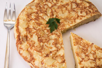 Omelet typical of Spanish cuisine
