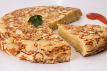 Omelet typical of Spanish cuisine