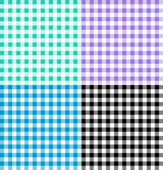 Colorful Checkered Flannel patterns of square for background.