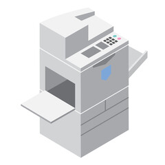 アイソメトリック_業務用コピー機