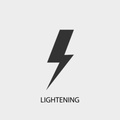 Lightening vector icon illustration sign