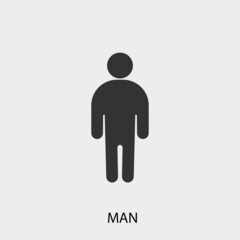 Man vector icon illustration sign