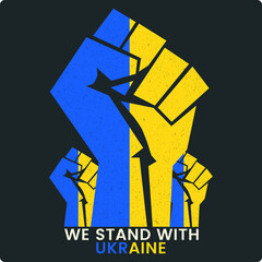 T-shirt vector design. Stop The War. Save Ukraine. We Stand With Ukraine.