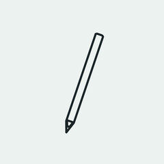 Pencil vector icon illustration sign