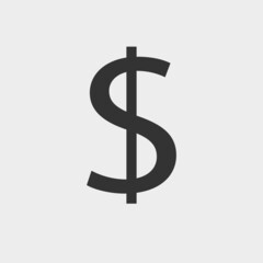 Money dollar sign vector icon illustration sign