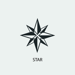 Star vector icon illustration sign
