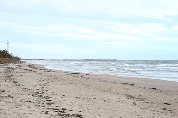 Baltic seaside view of Baltic sea.