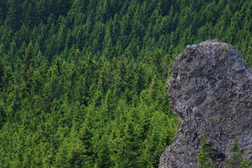 human face shape natural mountain 
