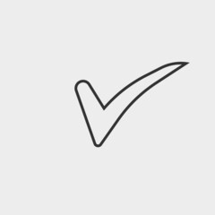 Check mark vector icon illustration sign