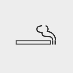 Cigarette vector icon illustration sign