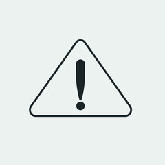 Attention vector icon illustration sign