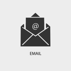 Email vector icon illustration sign