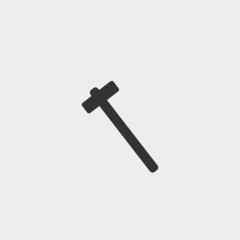 Hammer vector icon illustration sign