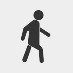Fototapeta na wymiar Walk vector icon illustration sign