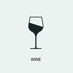 Wine vector icon illustration sign