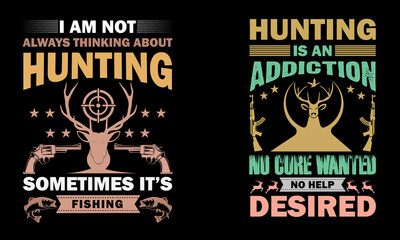 Hunting t shirt design.
